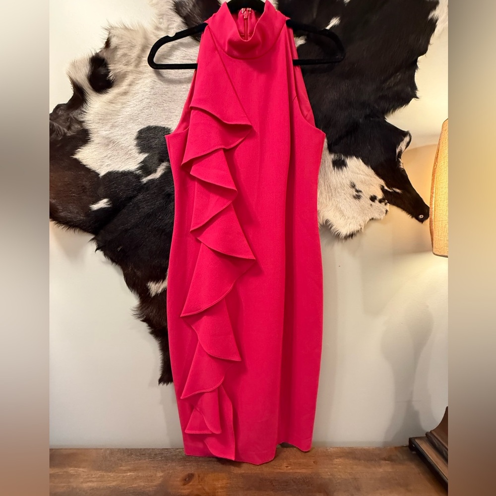 Halter Dress with Ruffle by Eliza J